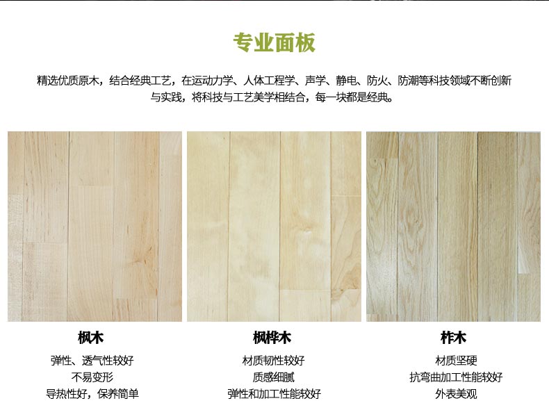 畅森体育运动木地板面板